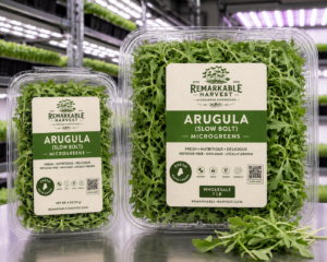 Arugula (Slow Bolt) Microgreens